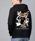 Men's Cotton Blend (Fleece) Oversized Graphic Print Hoodie